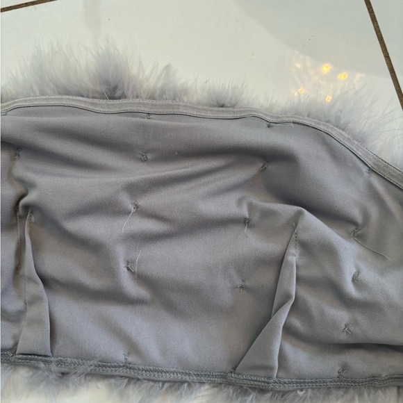 Gray Feather Tube Top - Picture 6 of 9